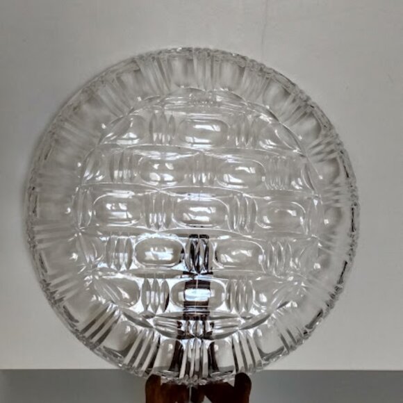 Beautiful Vintage 12” Laursitzer Crystal  Plate SEE DESCRIPTION - Picture 2 of 12
